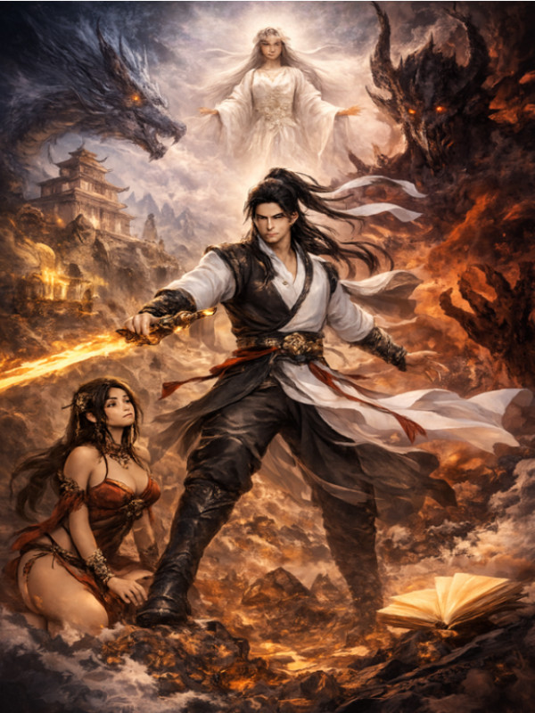 Warriors Clash with Gods and Demons Across the Four Realms Cover